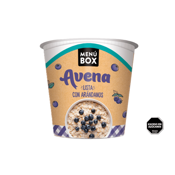 Avena lista con arándanos 59g - Menú Box