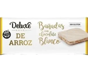 Galletas de arroz bañadas en chocolate blanco 115g