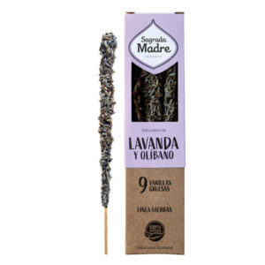 Sahumerio LAVANDA Y OLÍVANO 9 unidades- Sagrada Madre