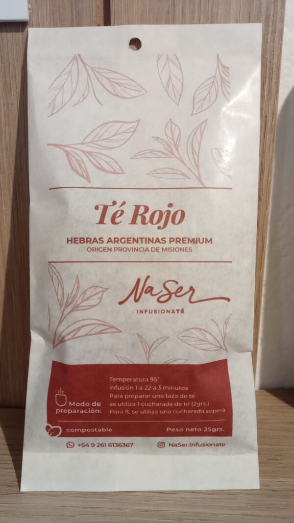 Hebras te rojo en sobre 25g- NaSer