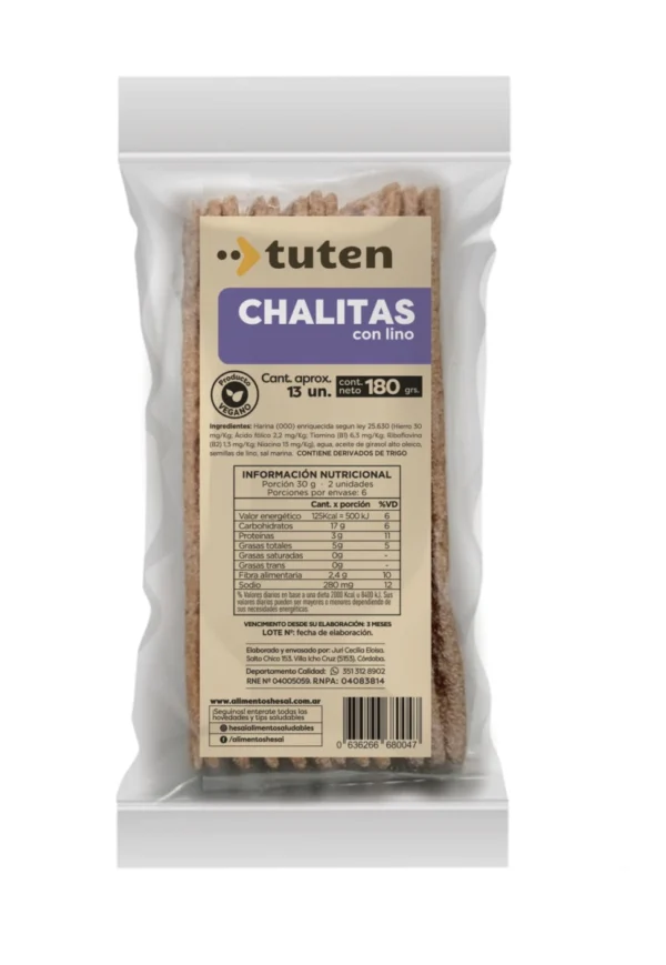 Chalitas Integrales con lino 180g