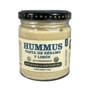 Hummus con sésamo y limón 175g- Recetas de Entonces
