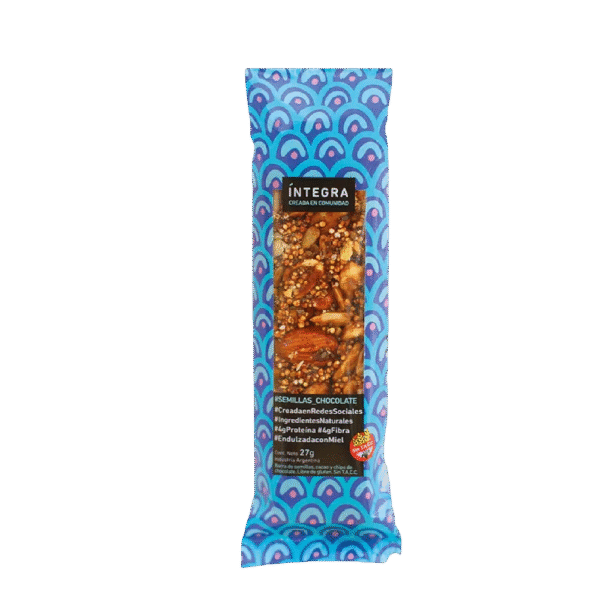 Barrita de Semillas y Chocolate Sin T.A.C.C- INTEGRA