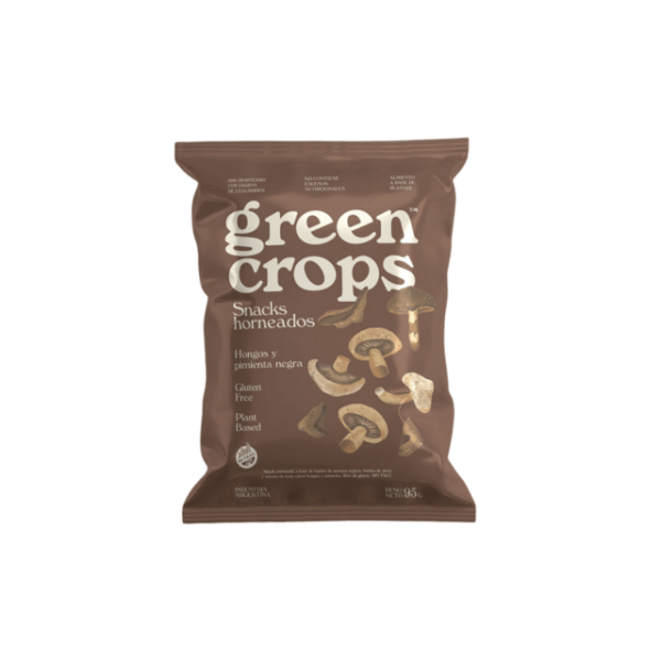 Snacks horneados Hongo y Pimienta negra 45g -GREEN CROPS