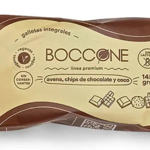 Galletas Integrales avena, chips de chocolate y coco 145g- BOCCONE