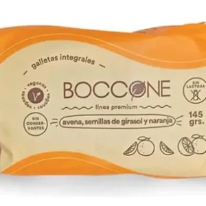 Galletas Integrales, avena, semillas de girasol y naranja 145g- BOCCONE