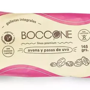 Galletas Integrales avena y pasas de uva 145g- BOCCONE