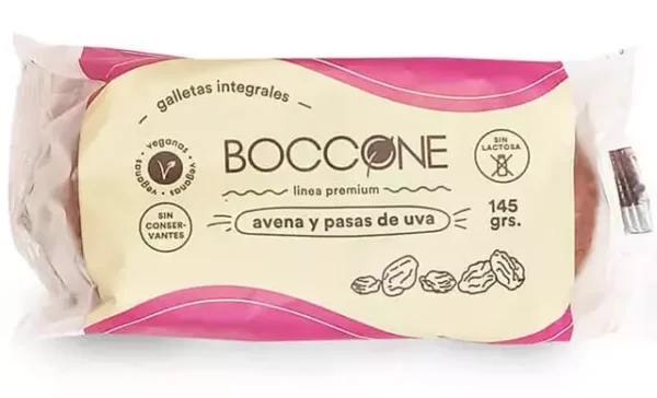Galletas Integrales avena y pasas de uva 145g- BOCCONE