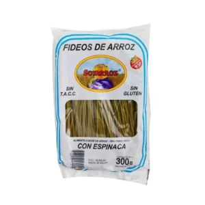 Fideos de Arroz Espinaca 300g- SOYARROZ