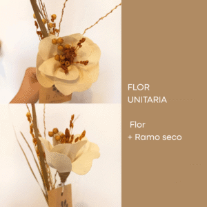 For unitaria flor + ramo seco - BAQUI Arte y Diseño