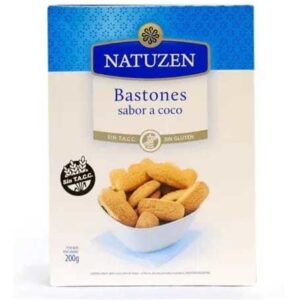 Bastones sabor coco SIN TACC 200g- Natuzen
